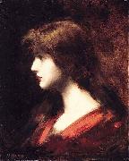 Jean-Jacques Henner Head of a Girl Germany oil painting artist